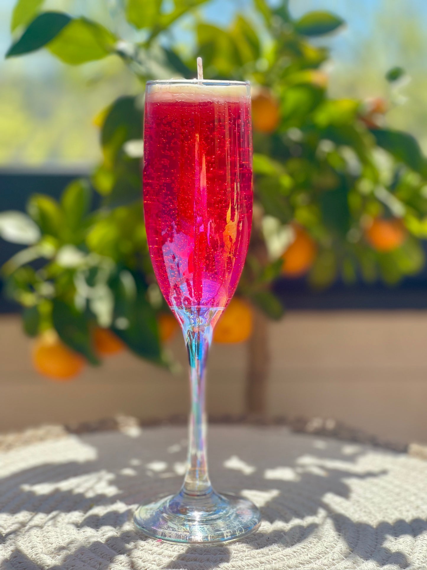 Vela Copa de Champán Dorado o Rosado
