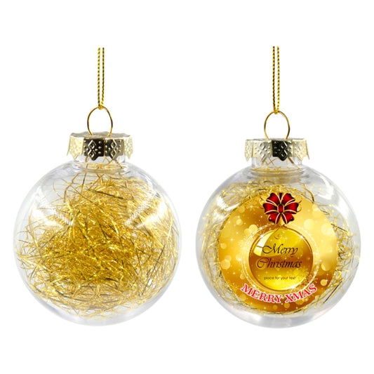 Bola navidad oro sublimación d.8cm