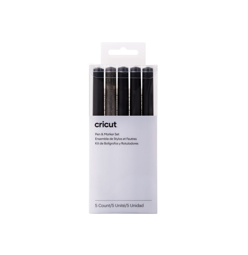 Cricut Set de Bolígrafos Negros variados 5 uds