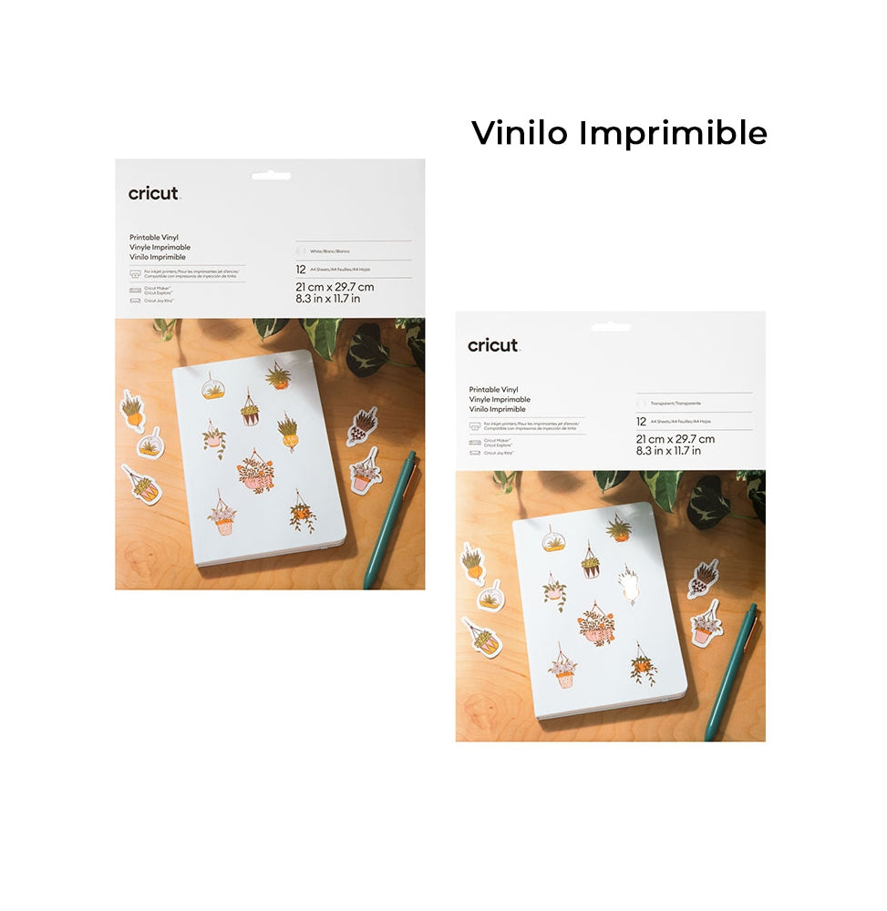 Cricut Vinilo Imprimible (12 hojas A4)