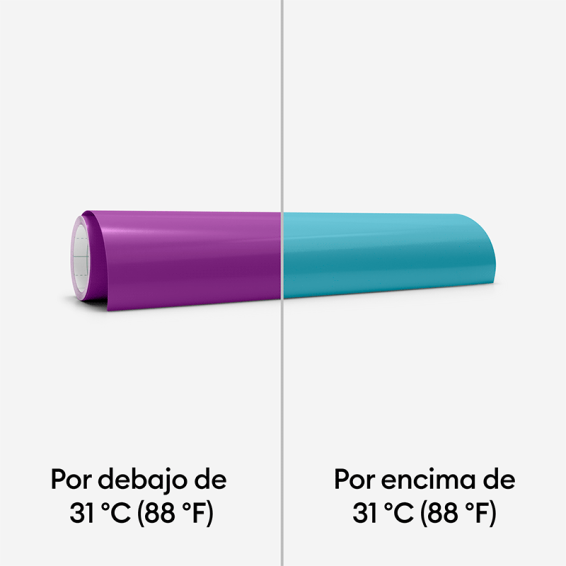 Cricut Vinilo Permanente con cambio de color termoactivado