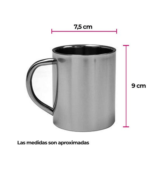 Taza de metal sublimable